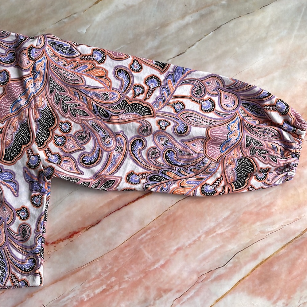 CARTEL & WILLOW | Willa Sweat in paisley boho print - Picture 9 of 12